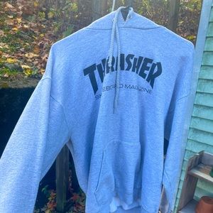 Thrasher Grey Hoodie Size Medium
